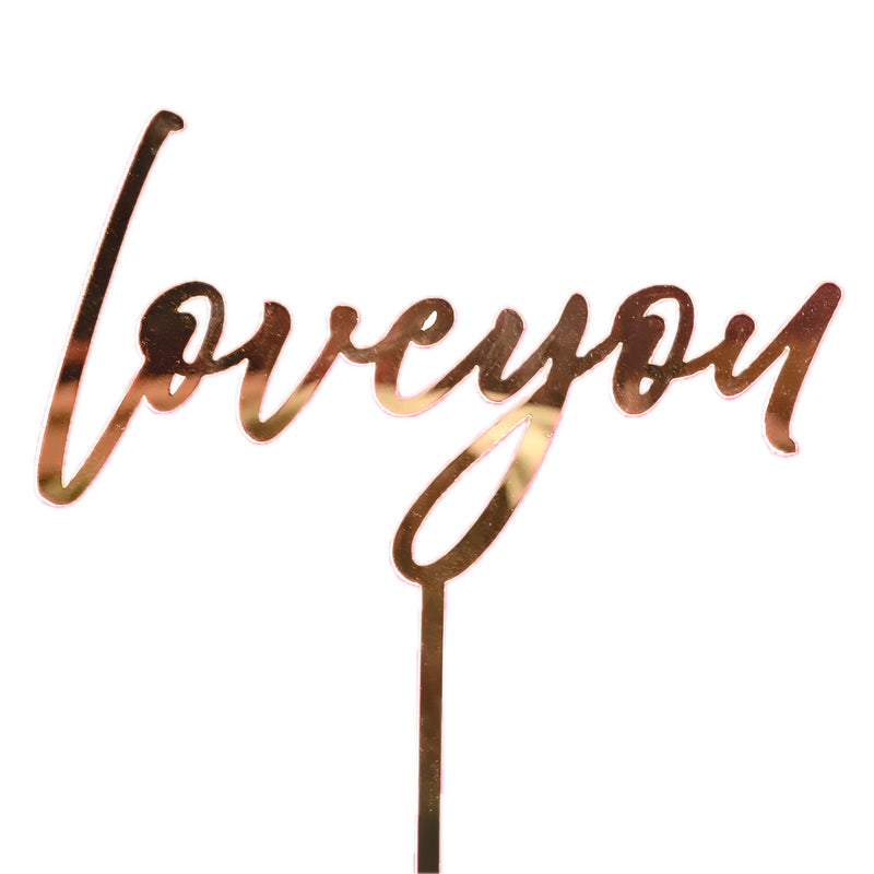 Love You Flower Bouquet Topper